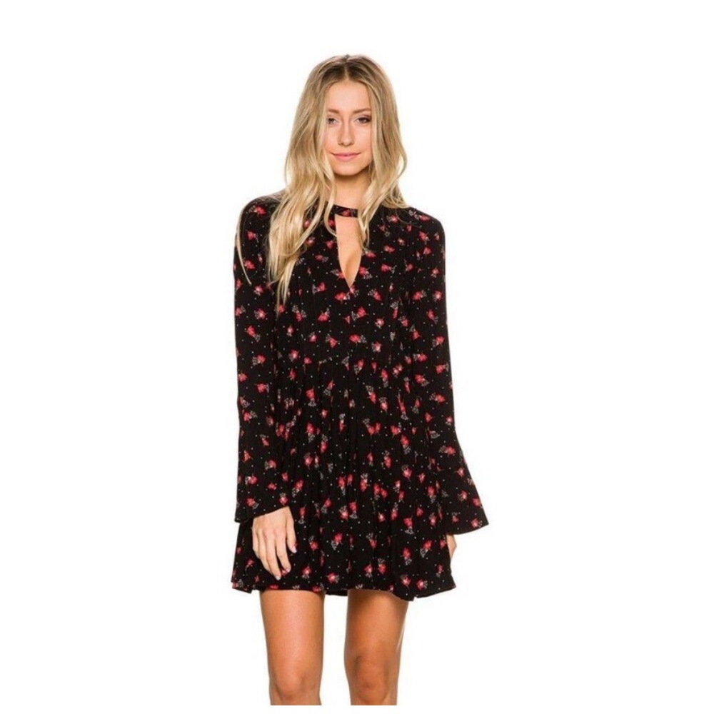 Free People Tegan Printed Mini Dress